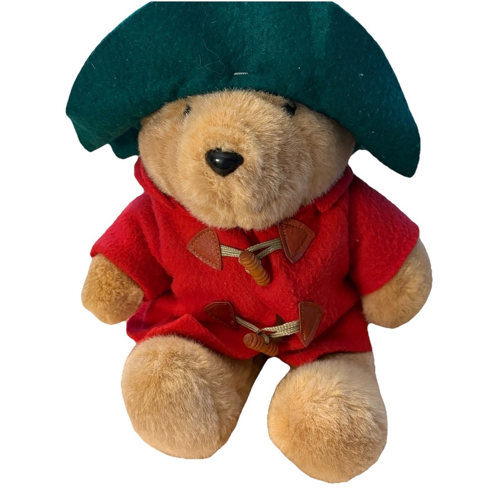 Vintage Eden Toys Paddington Bear 14" Plush w/ Coat Hat & Original Hang Tag